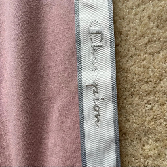 Champion Women’s Pink w/ White Stripe Athletic Pants - Size M - GUC - Picture 6 of 8